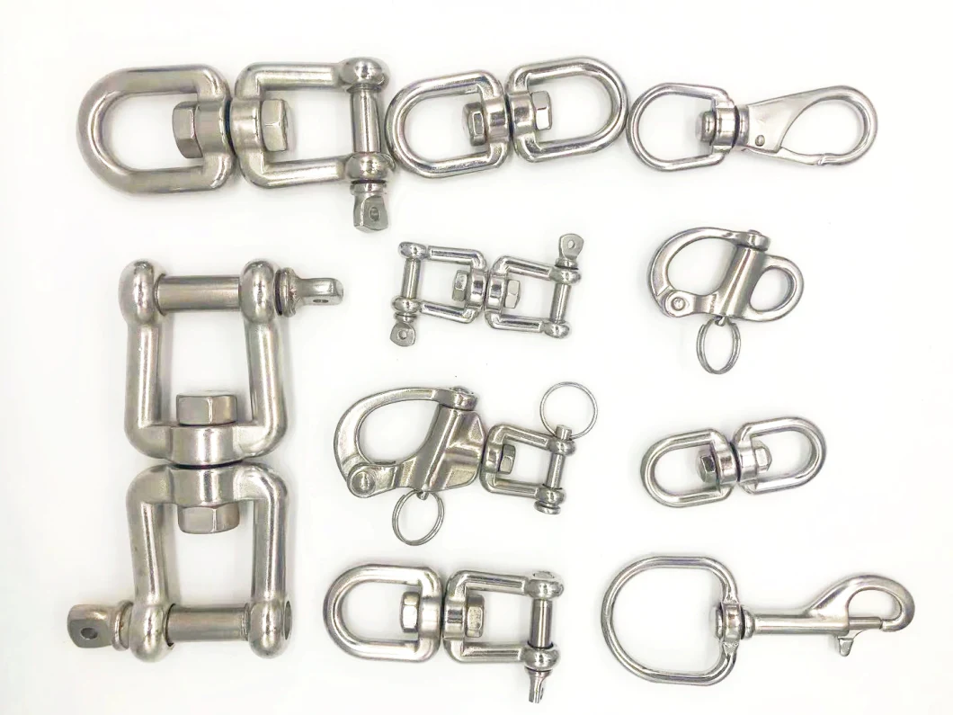 316/304 Stainless Steel Boat Accessories Precision Casting Rigging for Swivel Eye Hook with Latch Marine Hardware for Boat/Yacht/Ship Price USA 3/8&quot;