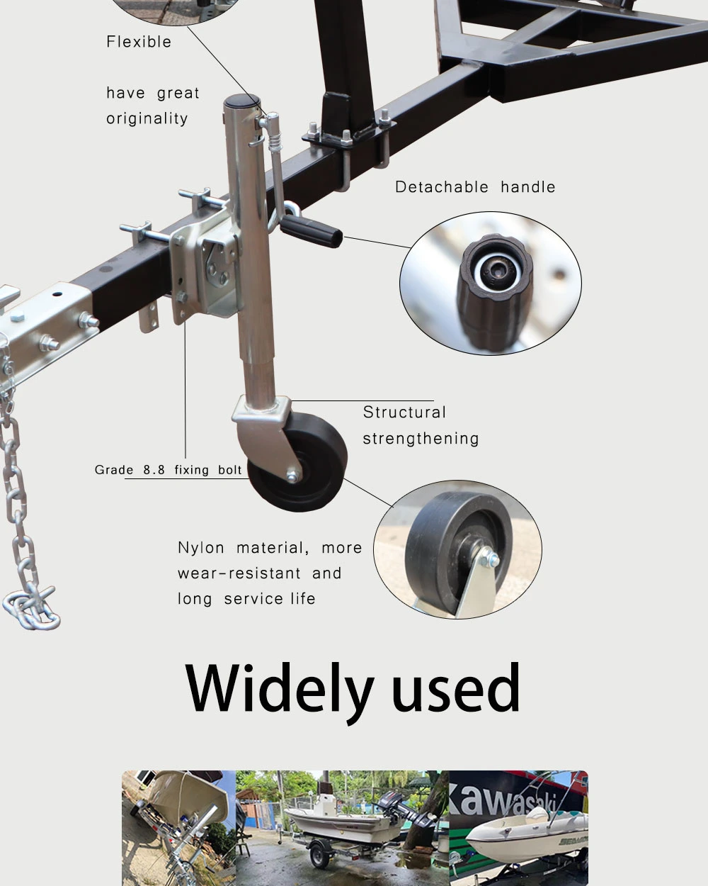 Jockey Wheel Jack Trailer Parts Trailer Tongue Jack Wheel Jockey Wheel