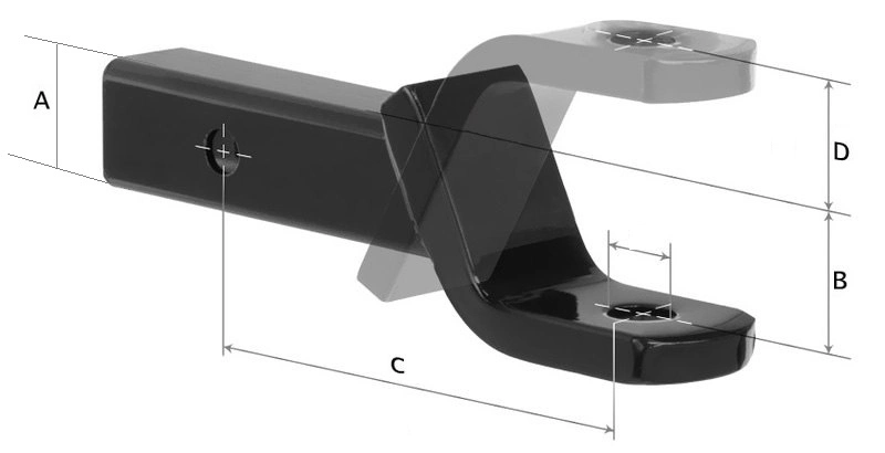 Trailer Parts Trailer Hitch Ball Mounts Kit Towing Ball Mounts with Pin Hitches &amp; Ball Mounts