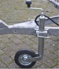 300lbs Galvanized 8&quot; Single Rubber Wheel Stands Steel Hand Crank Screw Jack, Trailer Jack, Top Wind Swing, Trailer Jack with Jockey, Lift Jack.