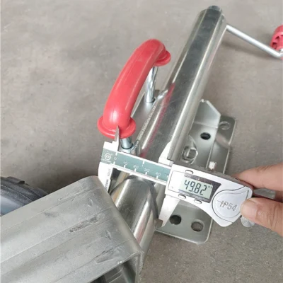 2000lbs Top Wind 10′ ′ Trailer Jockey Wheel Boat Marine Trailer Jack with Solid Rubber Wheel Caravan Accessories