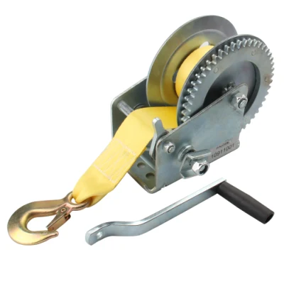 Auto 2000lb Hand Webbing Winch 6m CE Certifacated